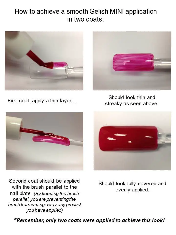How to correctly apply Gelish MINI gel polish! # ...